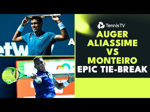 Auger-Aliassime & Monteiro Epic Tiebreak To Finish!